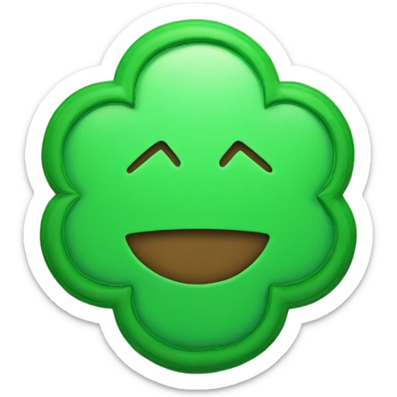 Create an emoji of a green scalloped badge that has check mark in the center sticker