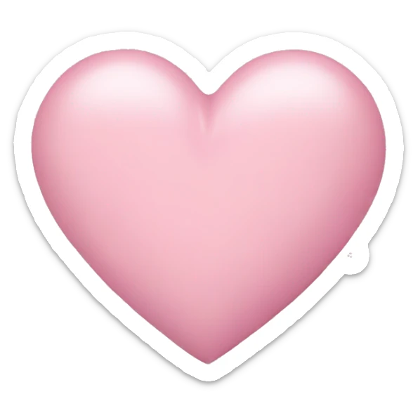 Baby pink heart  sticker