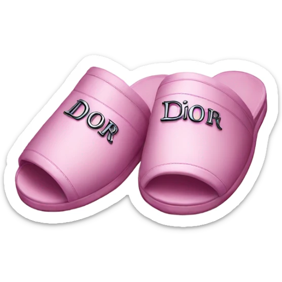 Dior slippers sticker