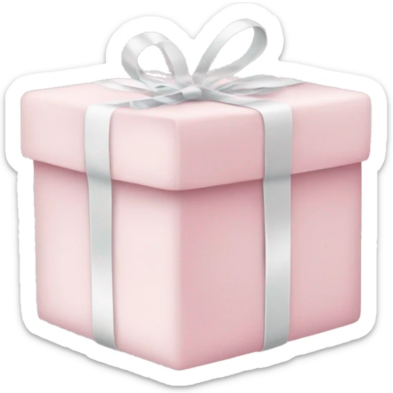 Light pink Christmas gifts under a white Christmas tree  sticker