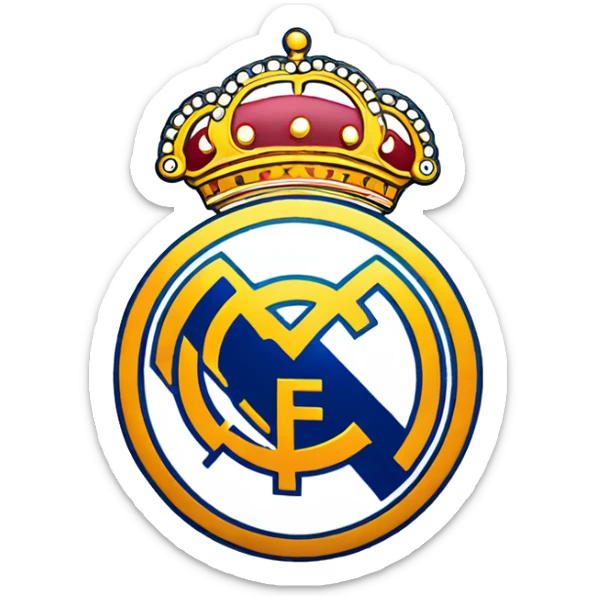 real madrid logo sticker
