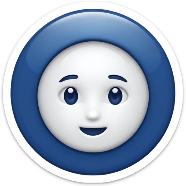 Make me the main colors of Bolton wanderes (white and navy blue) but do it like this ⚪️🔵 sticker