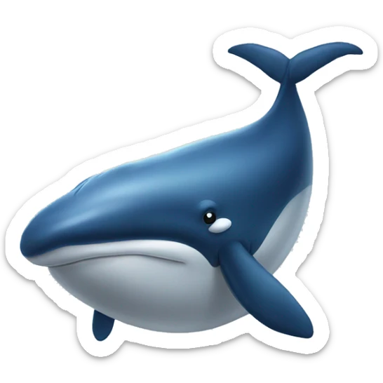 Whale sticker