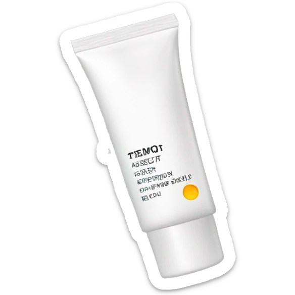 eye cream bottle with label sticker