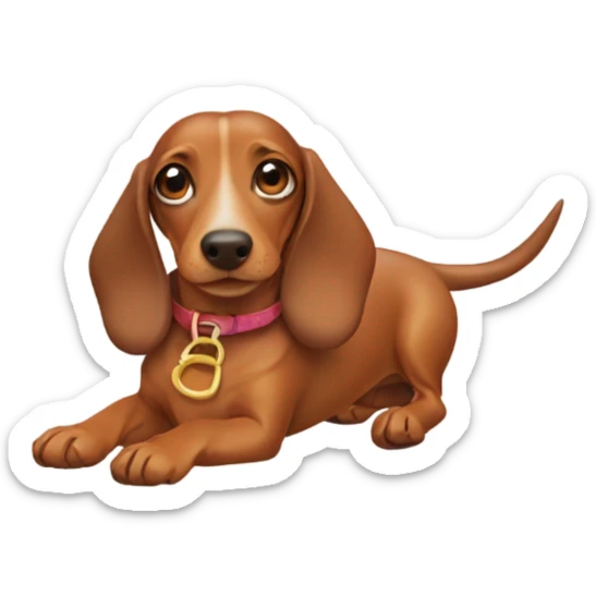 weiner dog sticker
