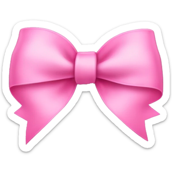 pink bow sticker