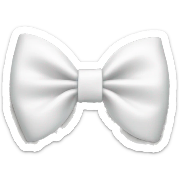 white bow sticker