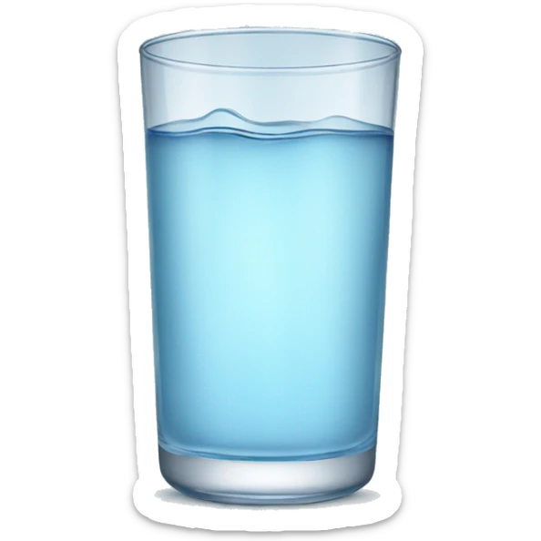glass of water sticker