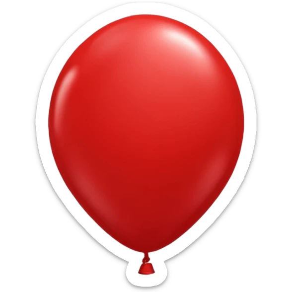 Red and black balloon for Place it next to the name in the directory. sticker