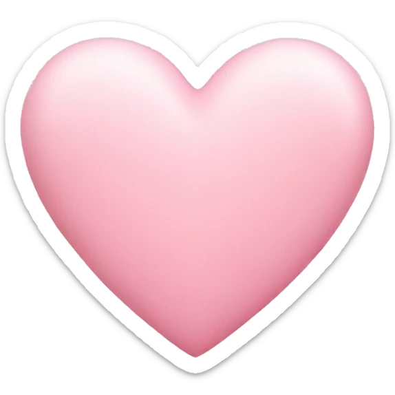 baby pink heart sticker