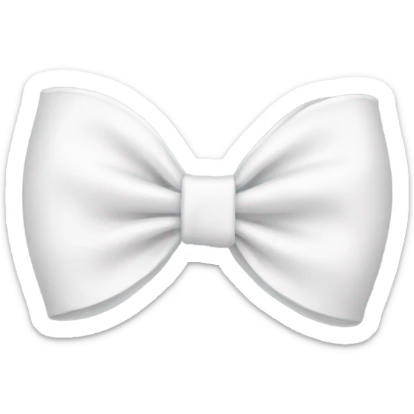 White bow sticker