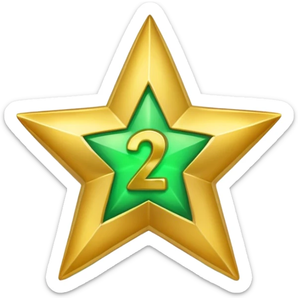 Emogie of verified  of star of 24 and tick  sticker