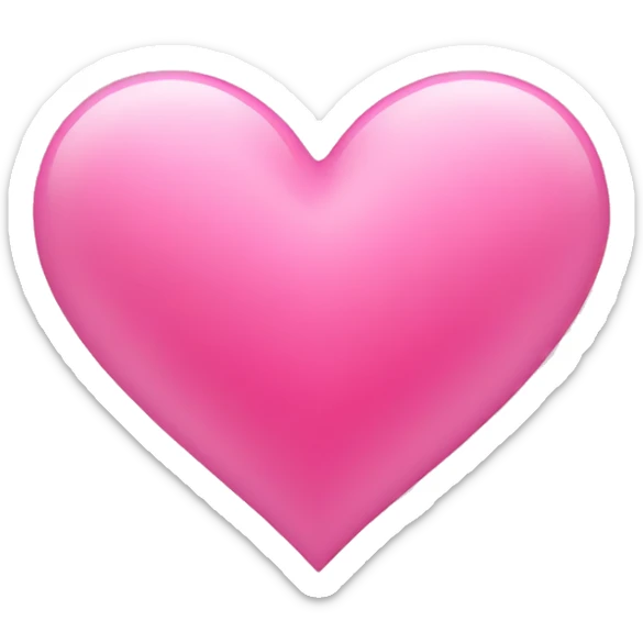 pink heart  sticker
