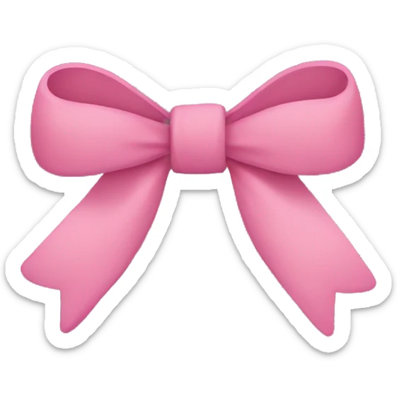 A bow  sticker