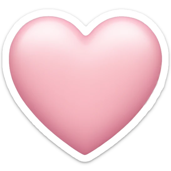 Pastel pink heart sticker
