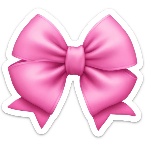 Pink cute bow sticker