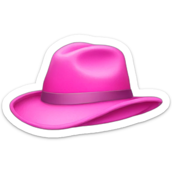 pink hat sticker
