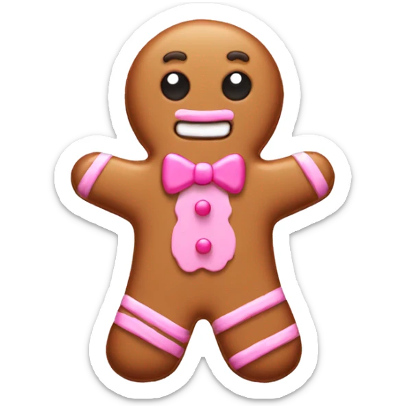 pink gingerbread  sticker