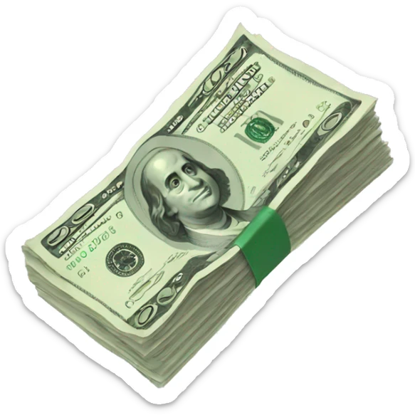 money marketing sticker