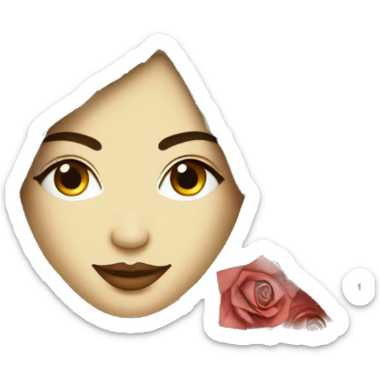  Hemp 420 lady face made of 420 origami newspaper roses hemp leaves lantern fairy lights burning paper and hemp leaves in hair  sticker