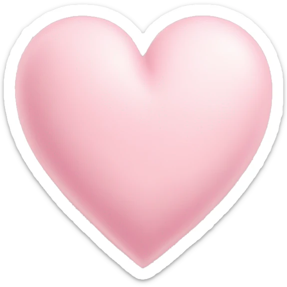 Pastel heart pink sticker