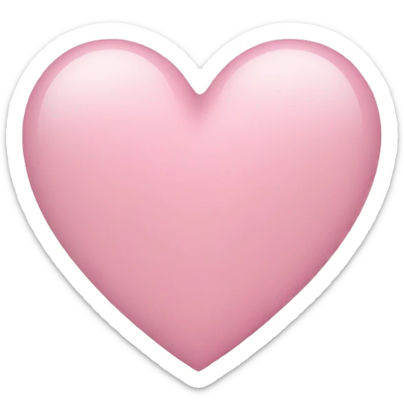 Light Pink heart sticker