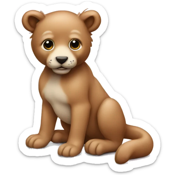 animal rosa con laptop sticker