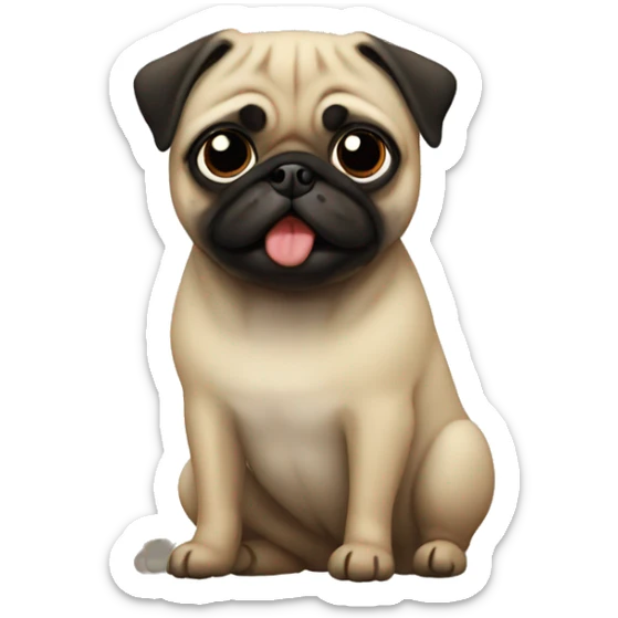 Pug sticker