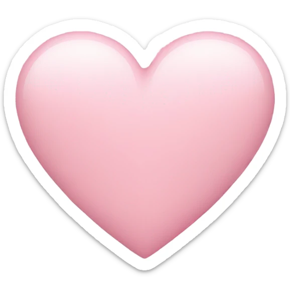 pastel pink heart sticker