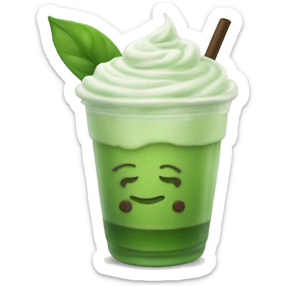 iced matcha latte  sticker