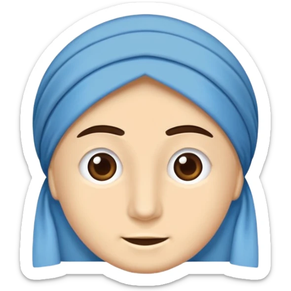 DOĞU TÜRKİSTAN BAYRAĞI (İNSANSIZ) AY VE YILDIZ MAVİ BAYRAK sticker