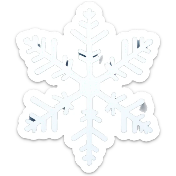 Snowflake sticker
