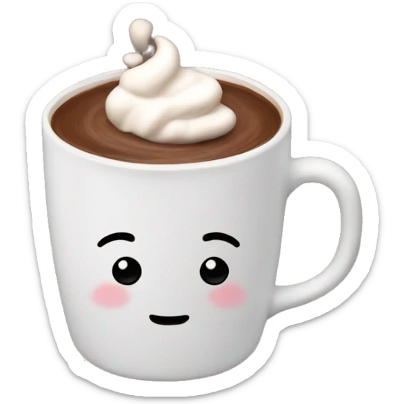 Hot chocolate sticker