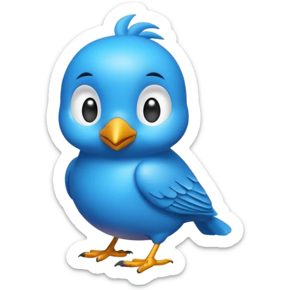 
3D emoji of a small bird, in Apple Memoji style. Soft studio lighting, glossy finish, black background, minimalistic and centered composition.
 sticker