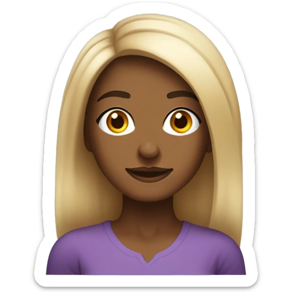 mulher e 36 anos, de cabelos castanho escuro, cabelo liso na altura do ombro,de olho  pretos, nariz afilado sticker