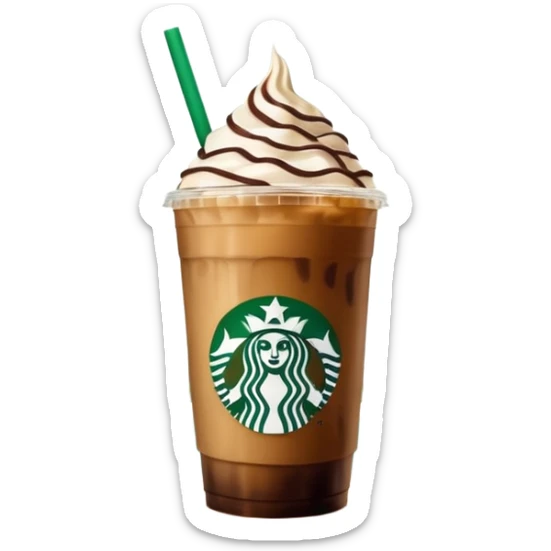 Starbucks iced coffee with Dubai chivalry bar with green filling and burn Khalifa  sticker