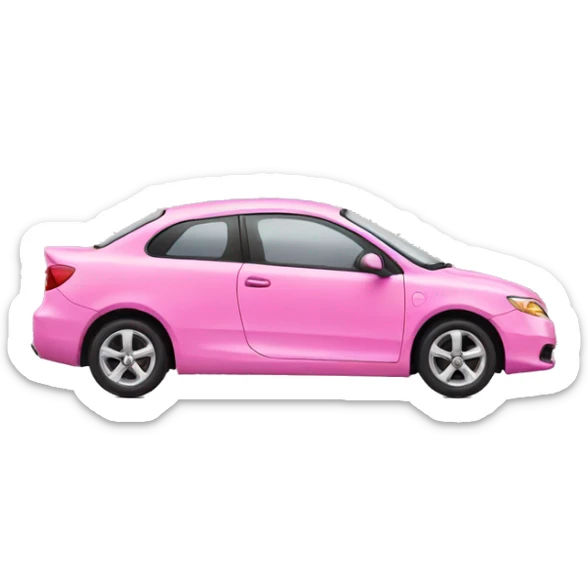 Pink car sticker