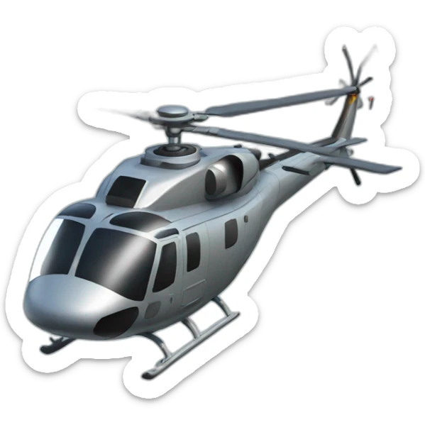 Helicopter sticker