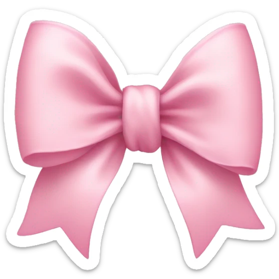 Light pink bow sticker