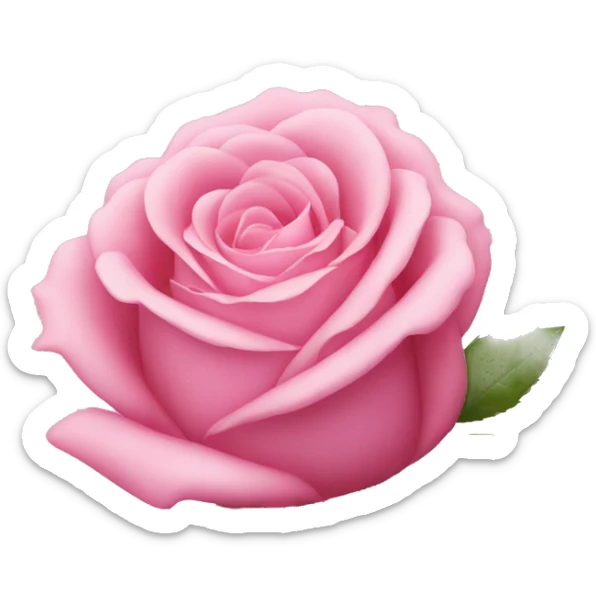 Pink rose sticker