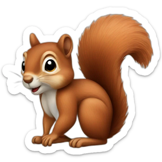 squirrel sticker