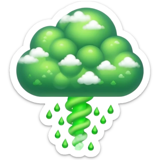 poisonous gas, isometric sticker