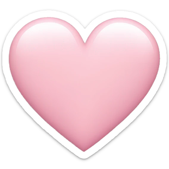 Baby pink heart sticker