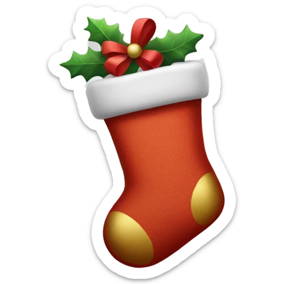 Christmas stocking sticker