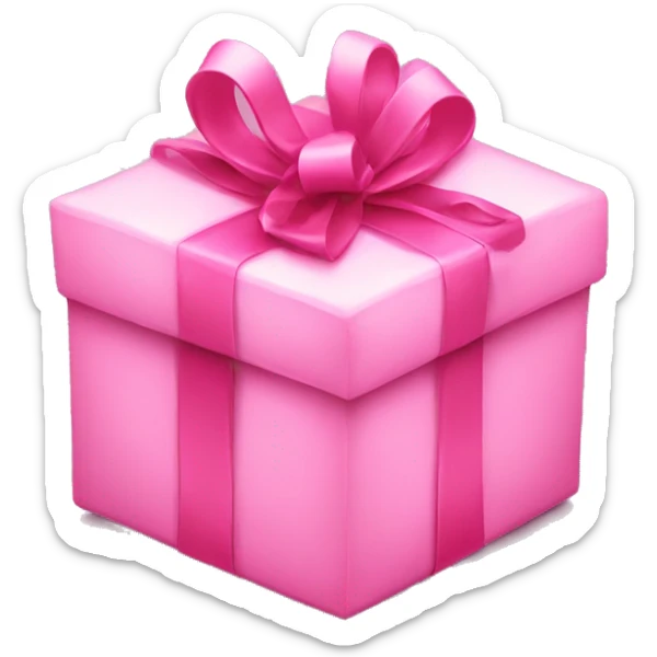 Pink gift sticker