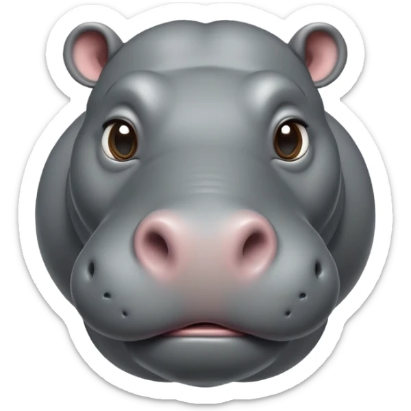 cinematic-noble-hippo-portrait-emoji,-poised-and-regal,-with-a-massive,-robust-build-and-a-smooth,-well-groomed-slate-gray-hide,-deep-set-soulful-eyes,-simplified-yet-sharp-and-sophisticated-features,-highly-detailed,-glowing-with-a-soft sticker