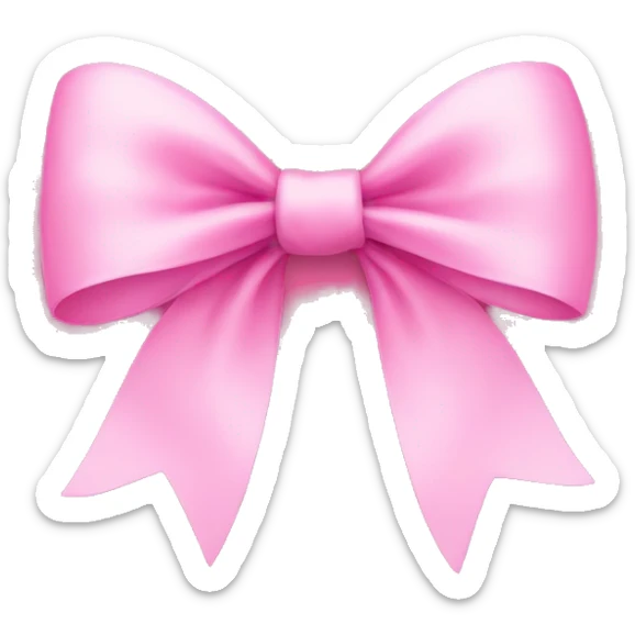 pink bow sticker