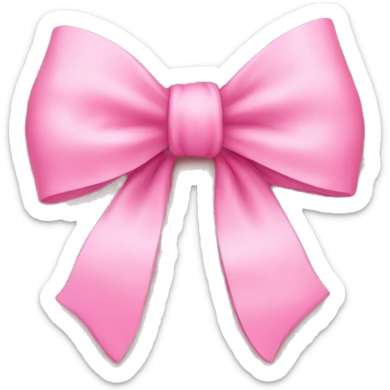 cute pink bow sticker