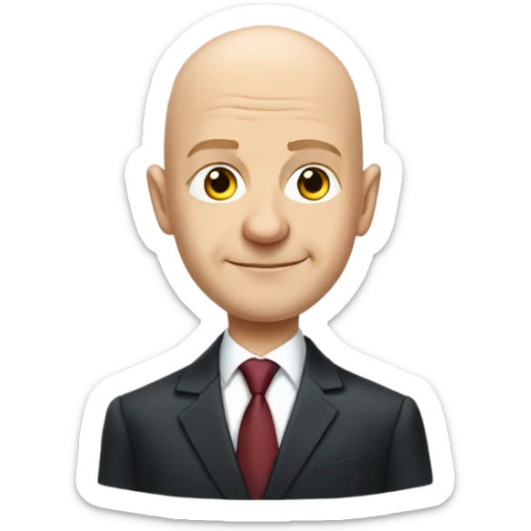 Anton Siluanov Russian Finance Minister bald in formal suit sticker