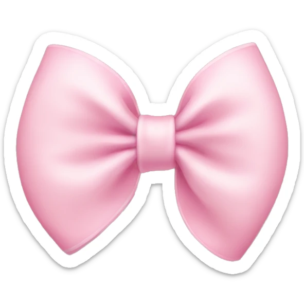 Light pink bow sticker